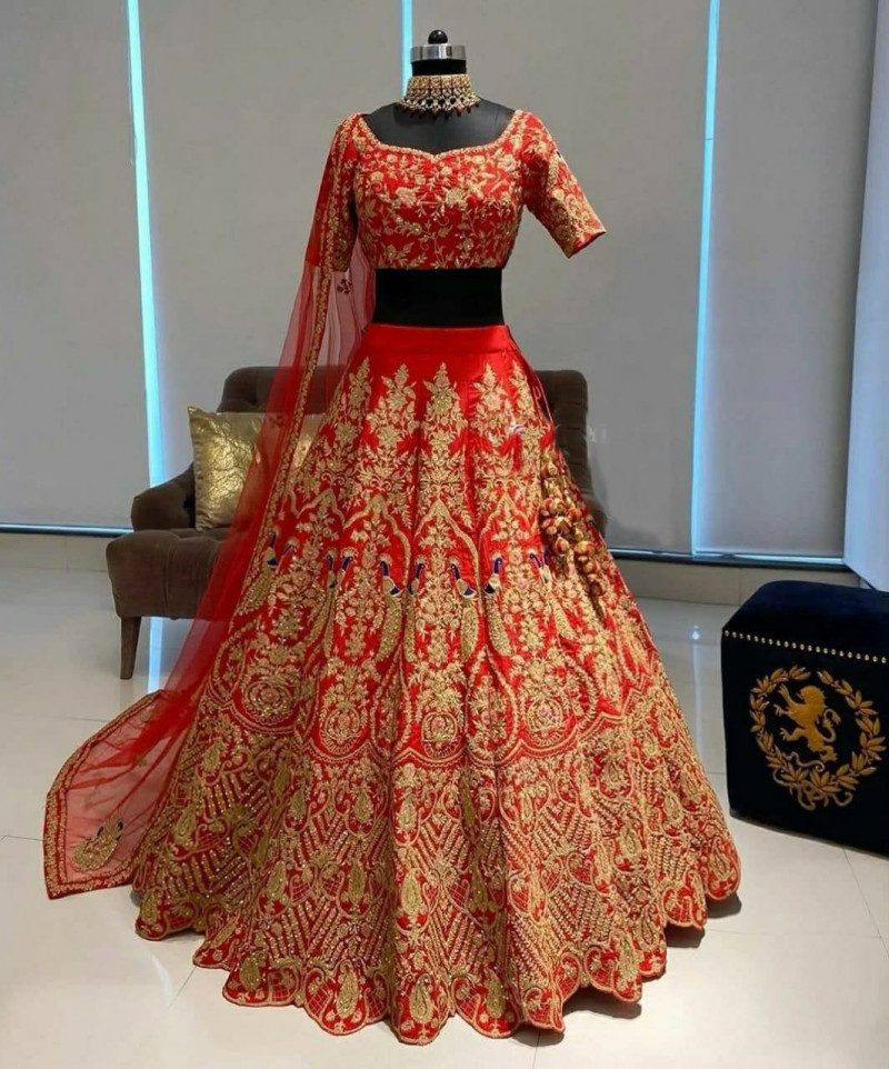Green Sequence Party Wear Lehenga Choli Online