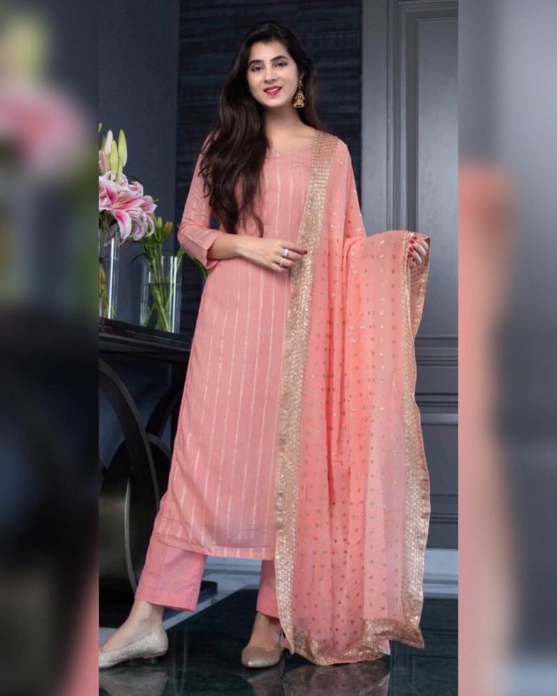 Peach colour suit salwar Clearance
