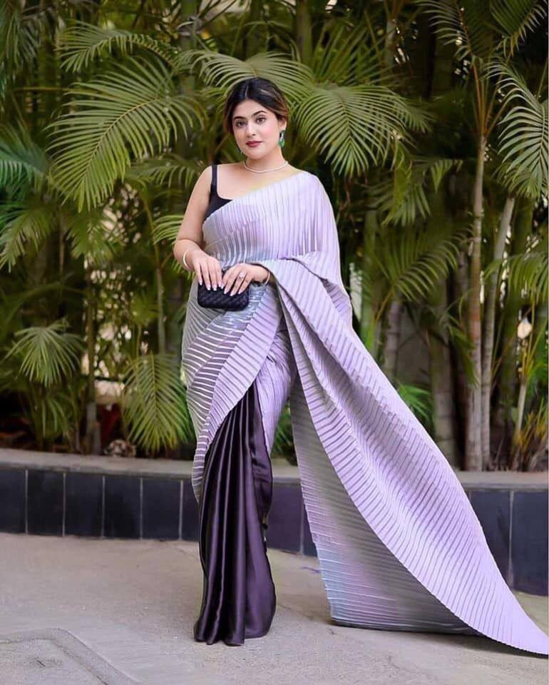 isha ambani sequin cocktail saree 2020