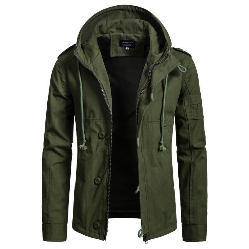 army green field jacket