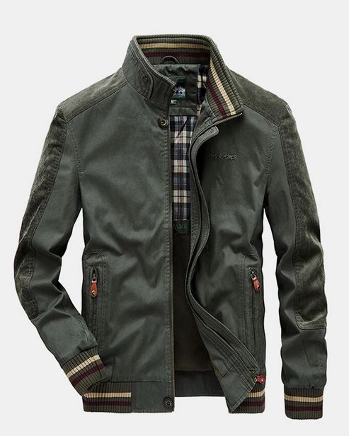 collared zip up jacket