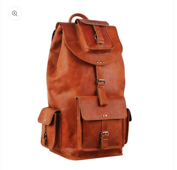 buffalo leather backpack