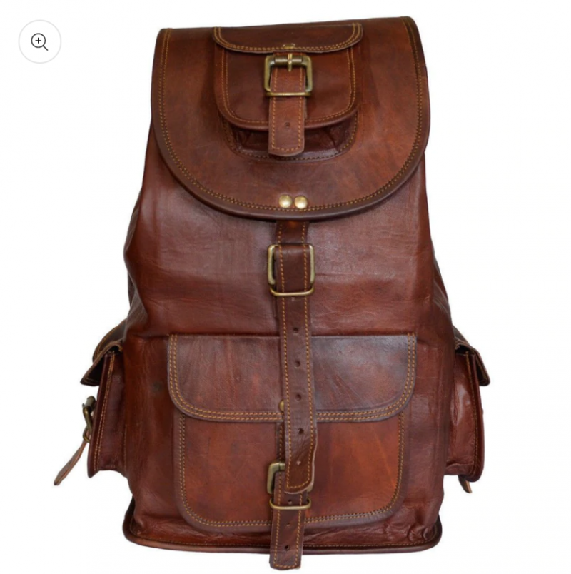 leather outdoor backpack