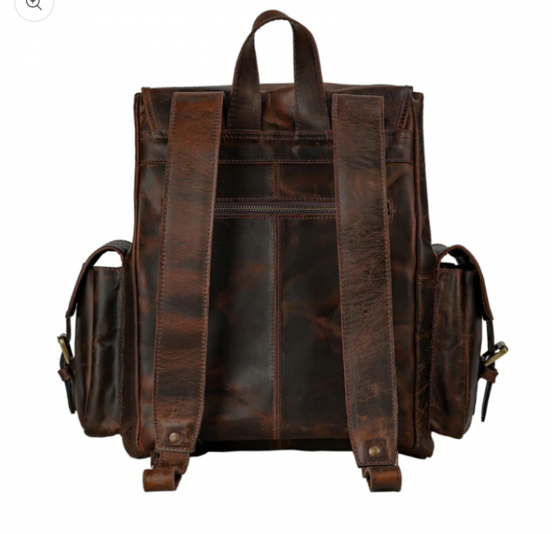 buffalo leather backpack