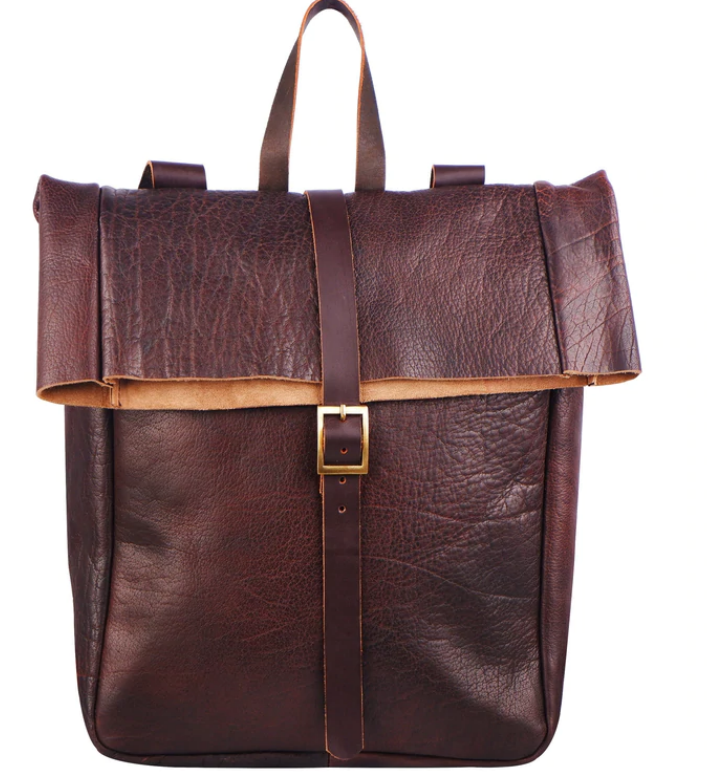 buffalo leather backpack