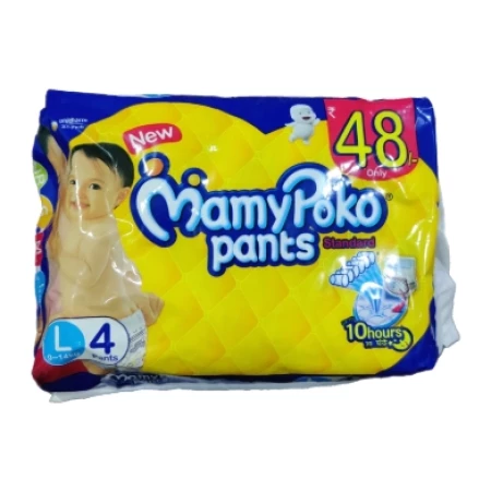 Mamy Poko Pants Standard, Large  (9-14 Kg) 4 Pants