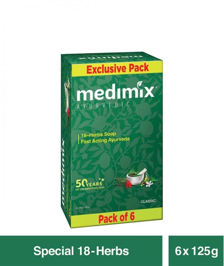 Medimix Bathing Soap, 125 g x 5 +1
