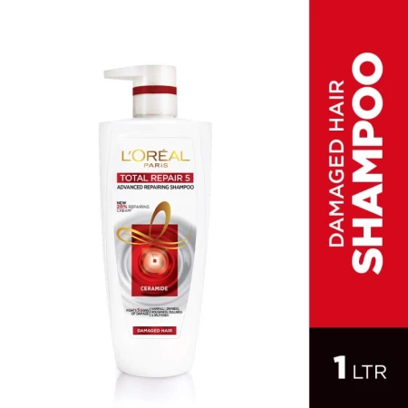 Loreal Paris Total Repair 5 Shampoo, 1 L Bottle