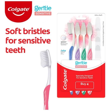 Colgate Gentle Sensitive Toothbrush, 4 pc