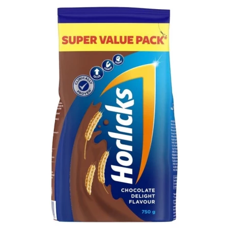 Horlicks Chocolate Delight Health and Nutrition Drink Refill Pack, 750 gm