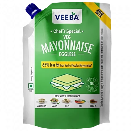 Veeba Eggless Mayonnaise Chef's Special , 875 gm. Standy Pouch
