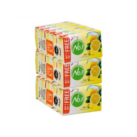 Godrej No.1 Bathing Soap Lime & Aloevera, 4+1 x 100 g (PACK OF 3)