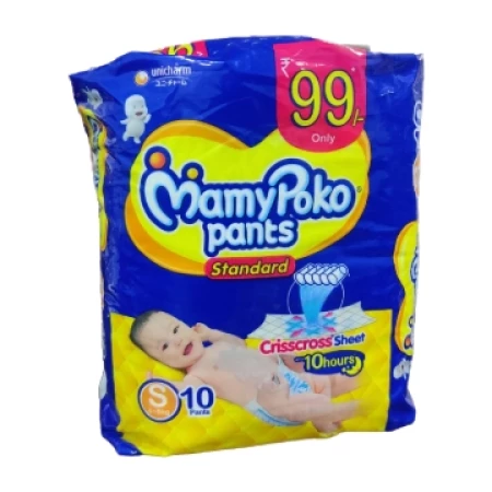 Mamy Poko Pants Standard, Small (4-8 Kg) 10 Pants