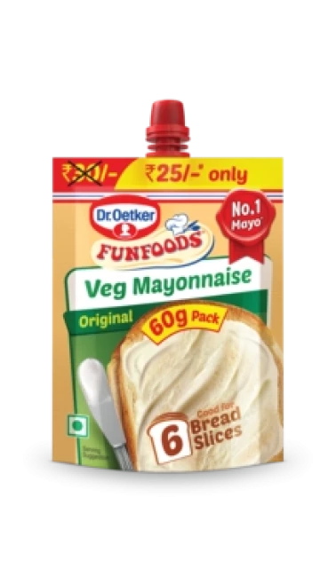 Dr. Oetker FunFoods Veg Mayonnaise Original, 60 g