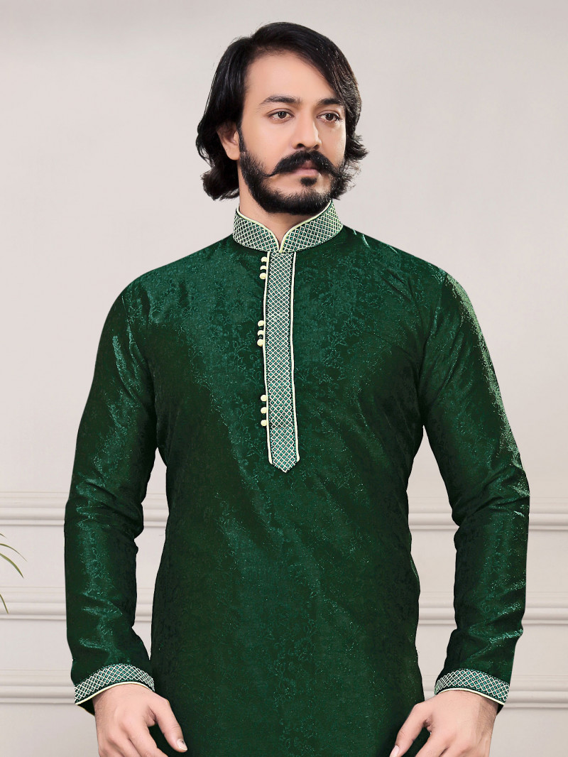 Bottle green discount colour kurta pajama