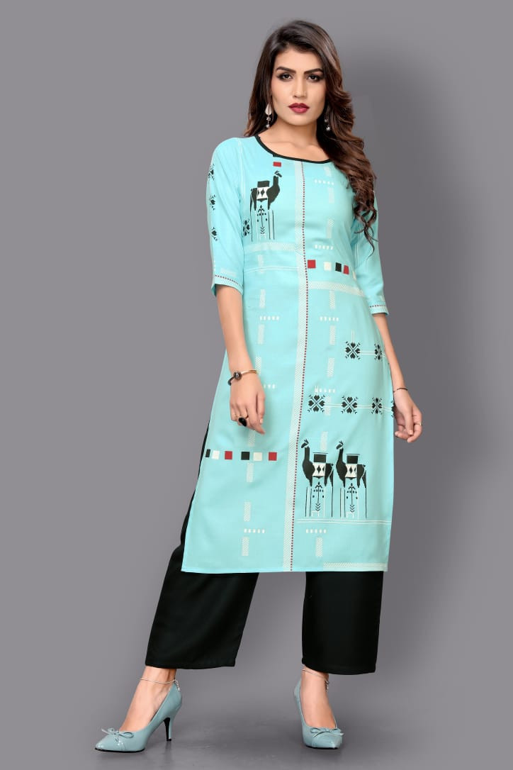 kurti plazo party wear