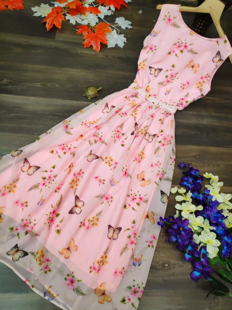 Baby pink colour one piece clearance