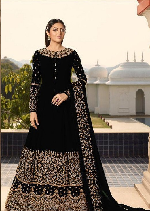 black colour ki frock suit