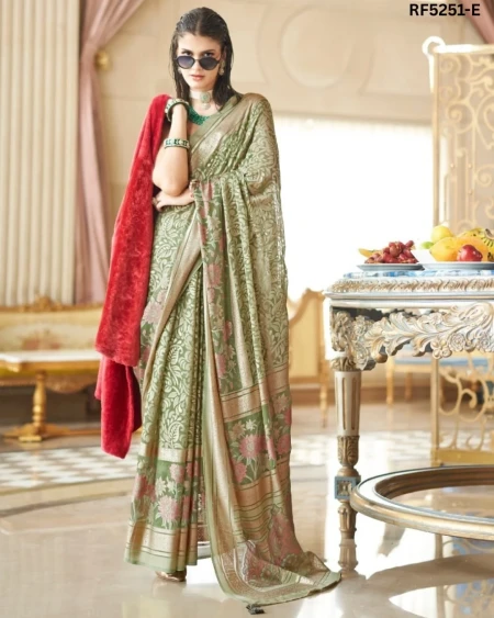 Luxury in Every Drape – Elegant P.V Silk Printed Saree!