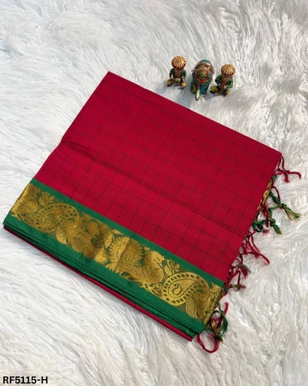 Pure Cotton Silk Saree with Elegant Zari Weaving Border!