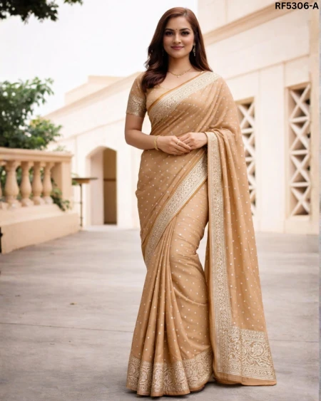 Elegant Pure Viscose Georgette Saree with Jari Weaving Blouse!