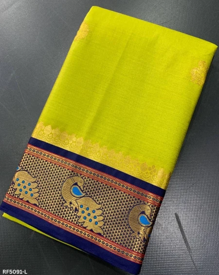Soft Silk Saree with Paithani Zari Weaving – Elegant Drapes!