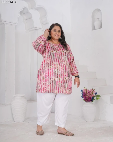 Rayon Slub Printed Kurti Casual Daily Wear Stylish Kurti!