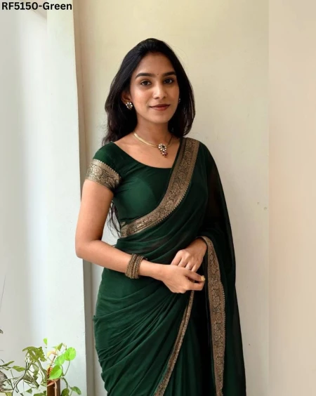 Elegant Soft Chinon Saree with Pure Zari Weaving!
