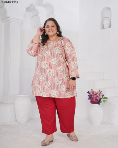 Rayon Slub Printed Kurti Casual Daily Wear Stylish Short Kurti!