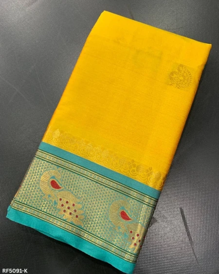 Soft Silk Saree with Paithani Zari Weaving – Elegant Drapes!