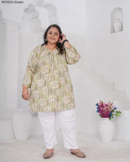 Rayon Slub Printed Kurti Casual Daily Wear Stylish Short Kurti!