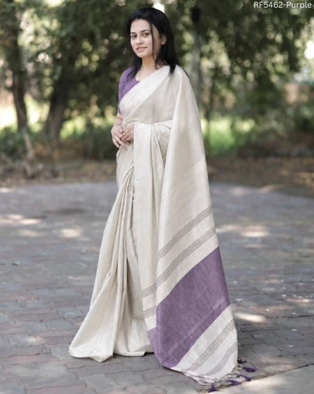 Pure Mysore Silk Soft Linen Elegant Saree!