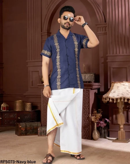 Elegant Foil Print Shirt with Pure Cotton Vesti – 6 Stunning Colors!