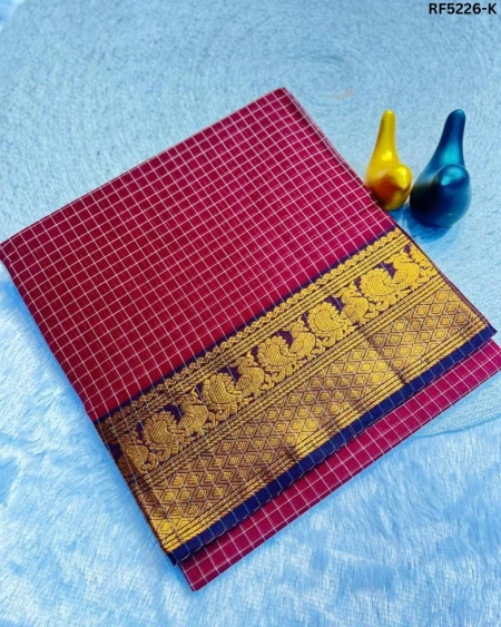 Premium South Cotton Silk Saree-Elegant & Lightweight!