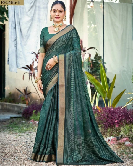 Cotton Digital Print Saree Comfortable Daily Wear for Women!