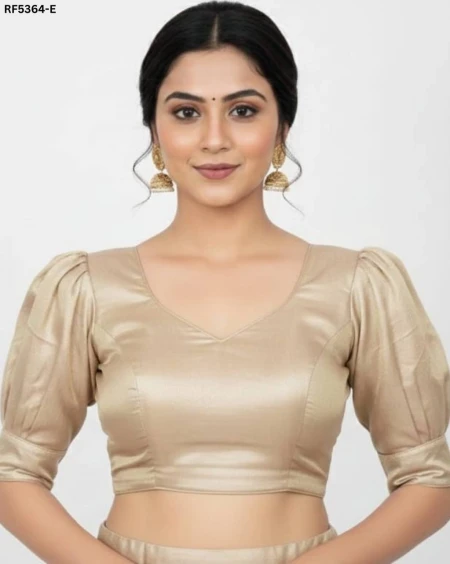 Designer Erode Silk Cotton Blouse with Metallic Two-Tone Finish!