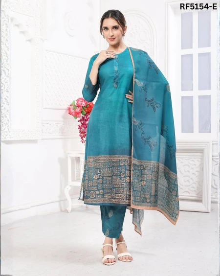 Premium Cotton Blend Printed Kurti Set for Elegant Look!