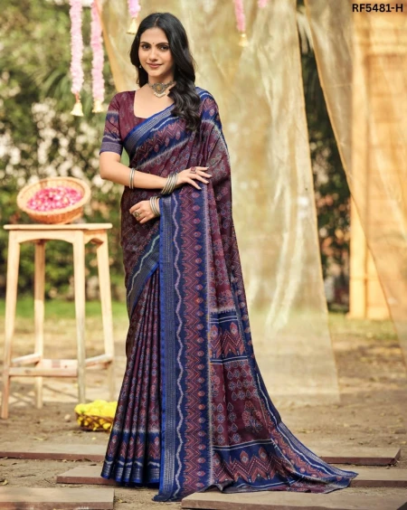 Cotton Floral Print  Daily Wear Saree!