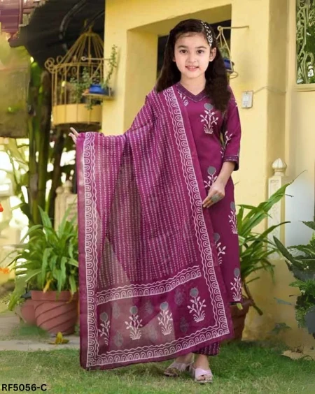 Adorable Elegance  – Magic Cotton Kurti for Kids!