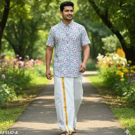 Premium Rubi Cotton Jippa – Elegant Digital Design!