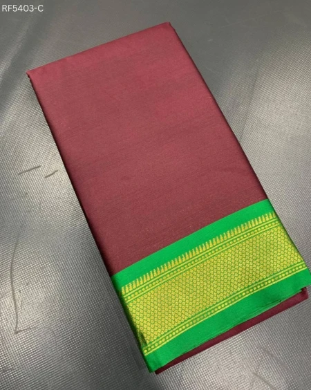 Cotton Silk Saree with Gold Weaving Border Unstitched Blouse Elegant Festive Wear for Women!