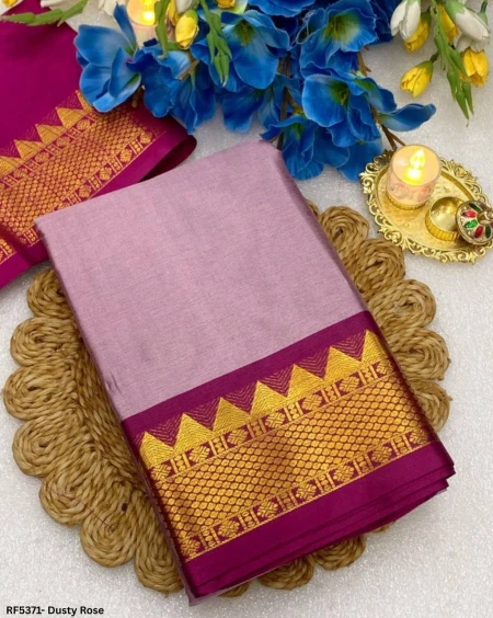 Elegant Cotton Silk Saree with Unstitched Blouse!