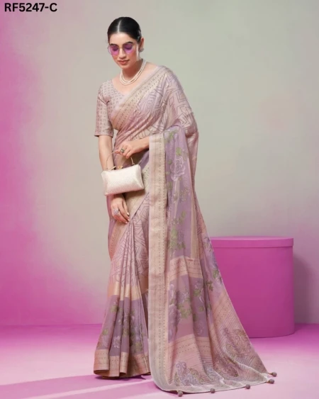 Drape Yourself in Luxury – Burnout Designer Georgette Saree!