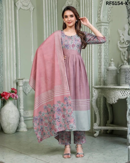 Premium Cotton Blend Printed Kurti Set for Elegant Look!