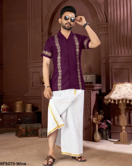 Elegant Foil Print Shirt with Pure Cotton Vesti – 6 Stunning Colors!