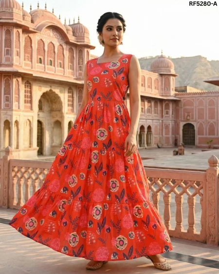 Cute Cotton Sleeveless Ruffle Maxi Dress with 3-Tier Flare!