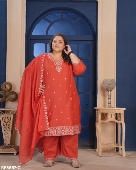 Premium Pure Cotton Embroidered Kurti Set with Mal Cotton Dupatta!