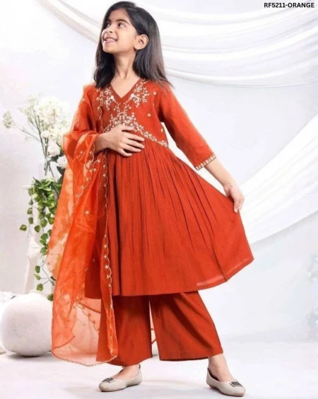 Elegant Viscose Gown with Sequin Embroidery & Organza Dupatta!