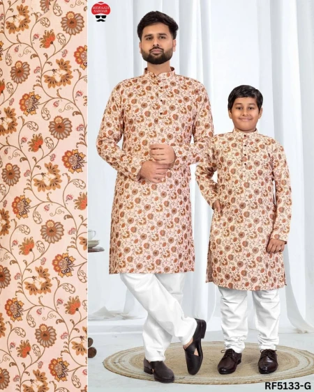 Father & Son Kurta With Pajama Combo In Soft Cotton!