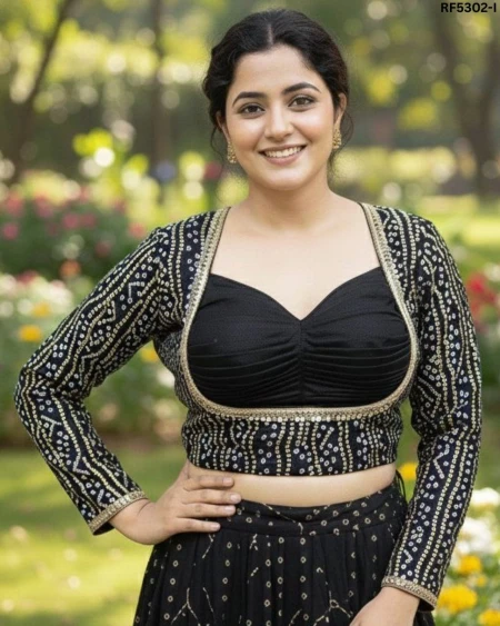 Designer Party Wear Blouse with 3D Embroidery!